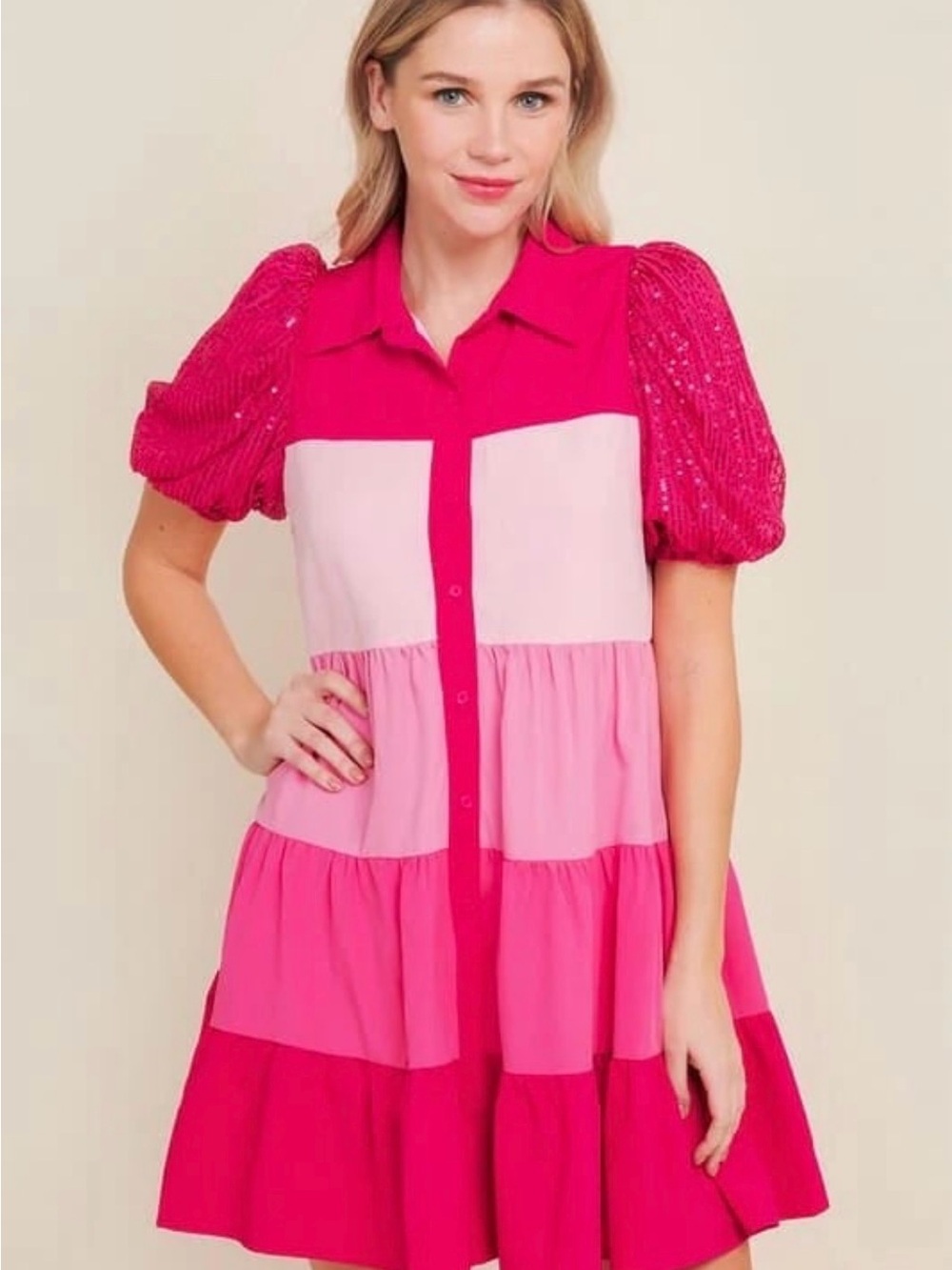 TCEC pink ombré dress (size medium)